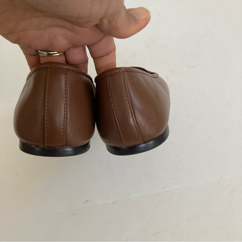 Everlane The Day Mary Jane Flats Shoes Rum Soft Leather 9 Brown - Picture 9 of 13